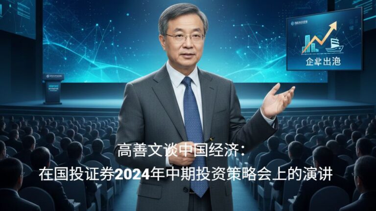 高善文谈中国经济——在国投证券２０２４年中期投资策略会上的演讲